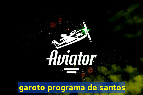 garoto programa de santos